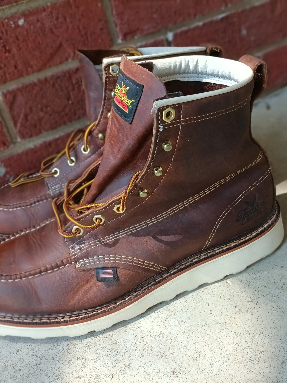 Men's Thorogood Leather Workboots Size 12D